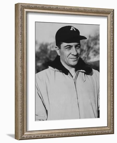 Vince Lombardi When He Was Coach on New York Giants Football Team-null-Framed Photo