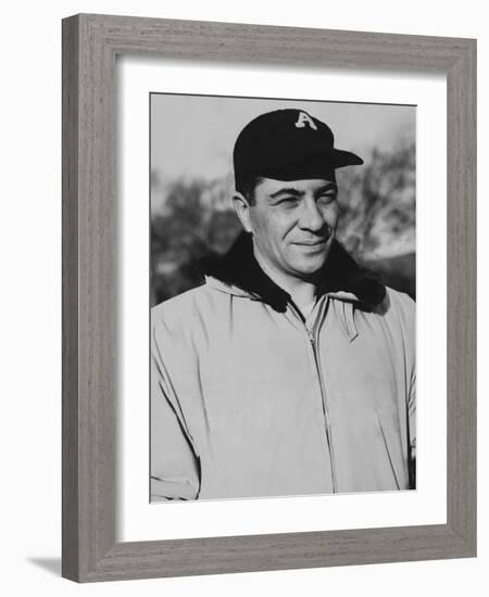 Vince Lombardi When He Was Coach on New York Giants Football Team-null-Framed Photo