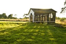 Late Day Sun Pokes Through the Slats of a Corn Crib on a Bucks County, Pennsylvania Farm-Vince M. Camiolo-Framed Photographic Print