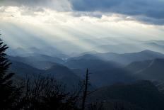 Setting Sun on Mountains in the Blue Ridge Mountains of Western North Carolina-Vince M. Camiolo-Mounted Photographic Print