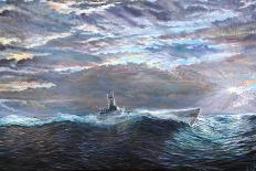 USS Washington leaves Guadalcanal, 2018-Vincent Alexander Booth-Giclee Print
