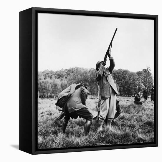 Vincent Auriol, Blasting Away at Pheasants-Dmitri Kessel-Framed Premier Image Canvas