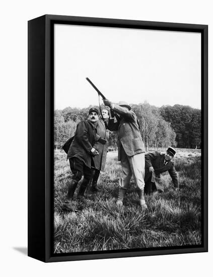 Vincent Auriol, Blasting Away at Pheasants-Dmitri Kessel-Framed Premier Image Canvas