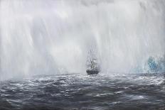 Hms Beagle in Storm Off Cape Horn-Vincent Booth-Giclee Print