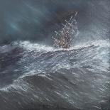 Yamato Emerges from Pacific Typhoon 1944-Vincent Booth-Giclee Print