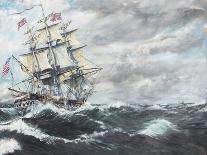 Hms Beagle in Storm Off Cape Horn-Vincent Booth-Giclee Print