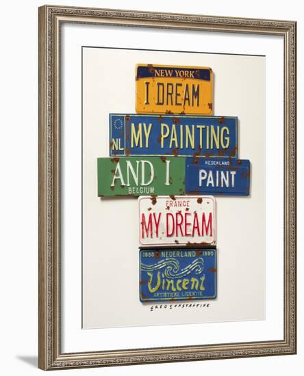 Vincent Dream My Painting-Gregory Constantine-Framed Giclee Print