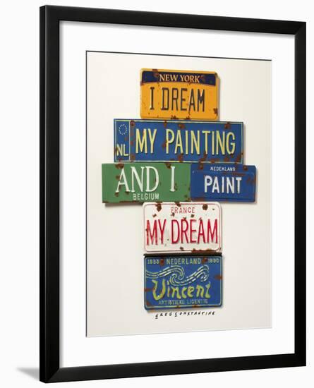 Vincent Dream My Painting-Gregory Constantine-Framed Giclee Print