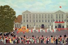 State Coach Leaving Buckingham Palace-Vincent Haddelsey-Giclee Print