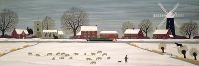 Winter Scene in Lincolnshire-Vincent Haddelsey-Giclee Print