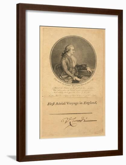 Vincent Lunardi, 1784-null-Framed Giclee Print