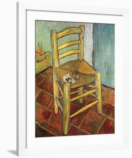 Vincent's Chair, 1888-Vincent van Gogh-Framed Premium Giclee Print