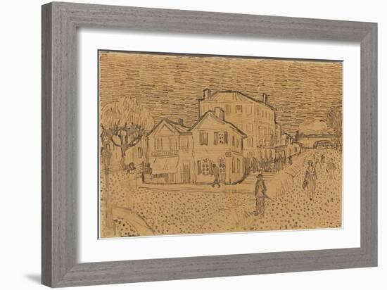 Vincent's House at Arles, from a Letter to His Brother Theo, Executed in Arles, 1888-Vincent van Gogh-Framed Giclee Print