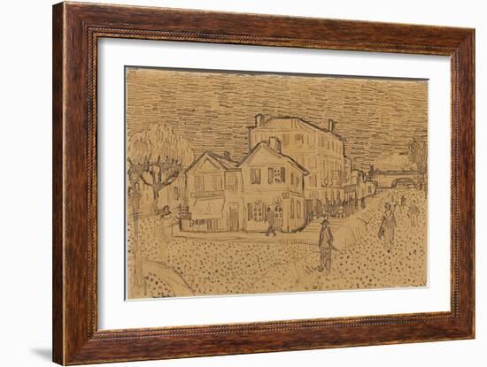 Vincent's House at Arles, from a Letter to His Brother Theo, Executed in Arles, 1888-Vincent van Gogh-Framed Giclee Print