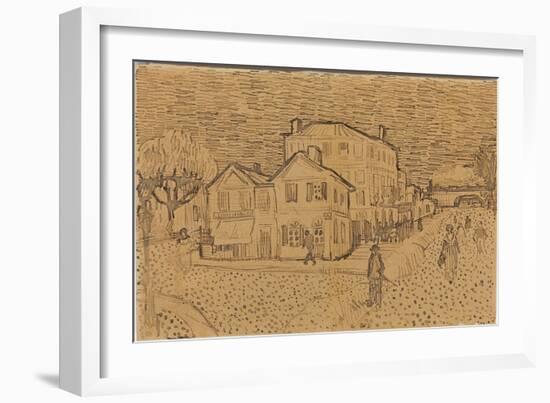 Vincent's House at Arles, from a Letter to His Brother Theo, Executed in Arles, 1888-Vincent van Gogh-Framed Giclee Print