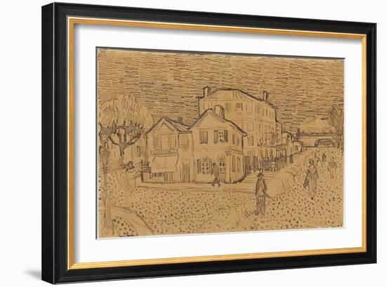 Vincent's House at Arles, from a Letter to His Brother Theo, Executed in Arles, 1888-Vincent van Gogh-Framed Giclee Print