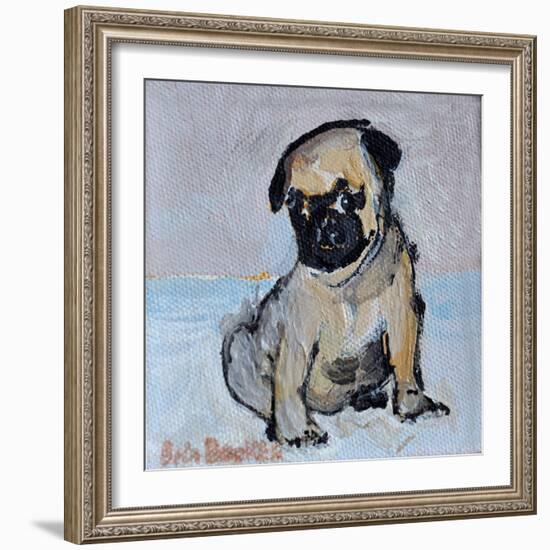 Vincent, the pug puppy-Brenda Brin Booker-Framed Giclee Print