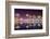 Vincent Thomas Bridge and Palm Tree Reflections in San Pedro, Los Angeles, California.-SeanPavonePhoto-Framed Photographic Print