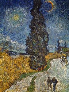 Country Road with Cypress and Star, 1890 by Vincent van Gogh