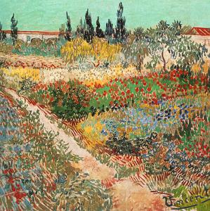Jardins En Fleurs Avec Sentier by Vincent van Gogh
