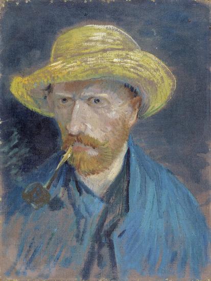 Self-Portrait with Straw Hat and Pipe Par Gogh, Vincent, Van (1853