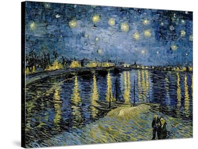 Starry Night Over the Rhône, 1888 by Vincent van Gogh Stretched Canvas ...