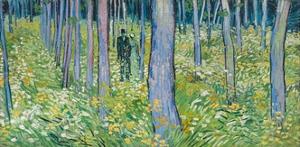 Undergrowth with Two Figures, 1890 by Vincent van Gogh