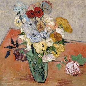 Vase with Roses and Anemones, 1890 by Vincent van Gogh