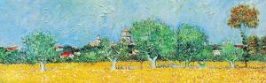 View of Arles with Irises (detail) by Vincent van Gogh