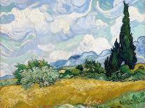 Wheat Field with Cypresses-Vincent van Gogh-Giclee Print