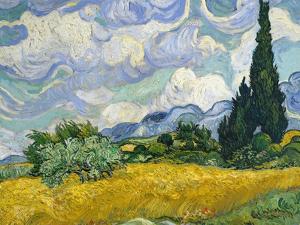 Wheat Field with Cypresses by Vincent van Gogh