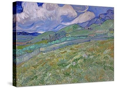 Wheatfield and Mountains, c.1889' Giclee Print - Vincent van Gogh