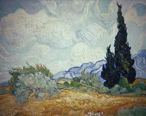 Wheatfield with Cypresses, 1889 by Vincent van Gogh