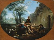 Peasants Making Music in the Roman Campagna-Vincente Carducho-Giclee Print