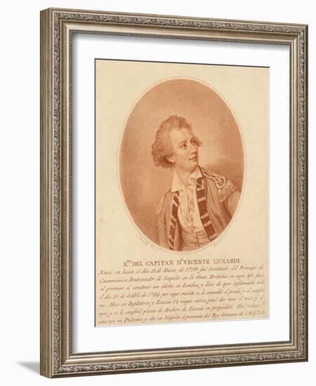 Vincente Lunardi, C.1786-1800-Thomas Burke-Framed Giclee Print