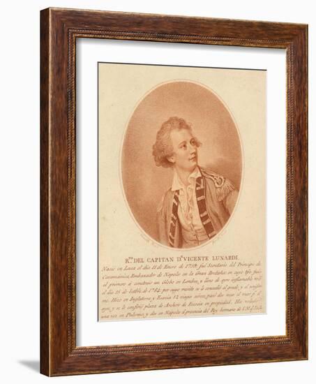 Vincente Lunardi, C.1786-1800-Thomas Burke-Framed Giclee Print