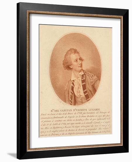 Vincente Lunardi, C.1786-1800-Thomas Burke-Framed Giclee Print