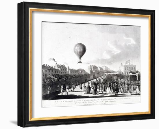 Vincenzo Lunardi's Balloon Ascending from Artillery Ground, City Road, Finsbury, London, 1784-Francis Jukes-Framed Giclee Print