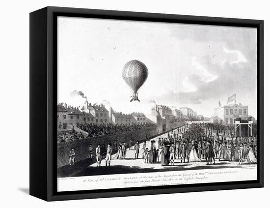 Vincenzo Lunardi's Balloon Ascending from Artillery Ground, City Road, Finsbury, London, 1784-Francis Jukes-Framed Premier Image Canvas