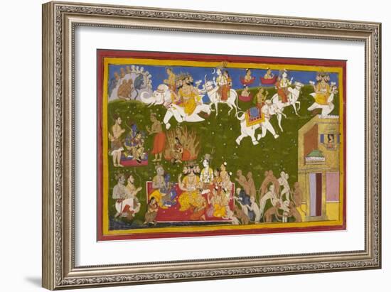 Vindication Of Sita-Sahib Din-Framed Giclee Print