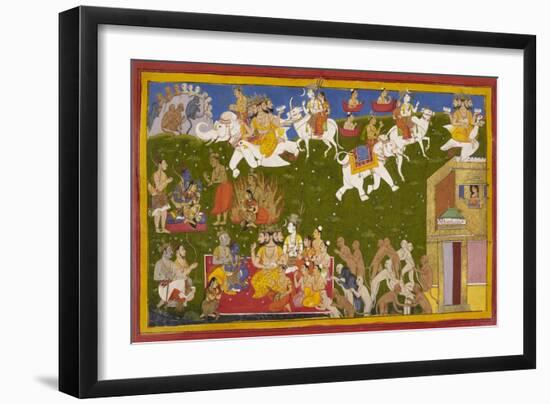 Vindication Of Sita-Sahib Din-Framed Giclee Print