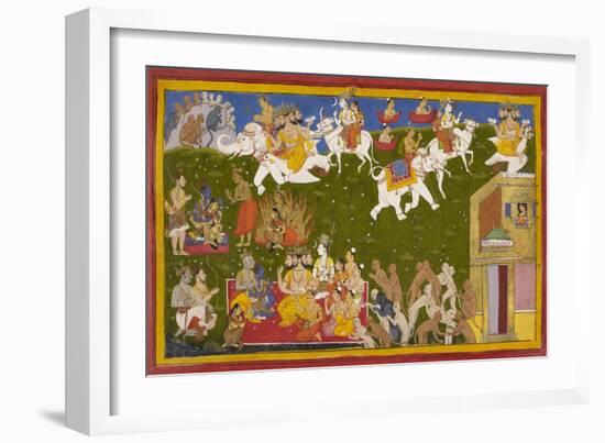 Vindication Of Sita-Sahib Din-Framed Giclee Print