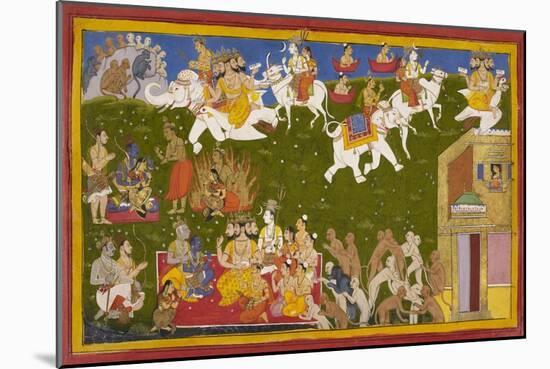 Vindication Of Sita-Sahib Din-Mounted Giclee Print