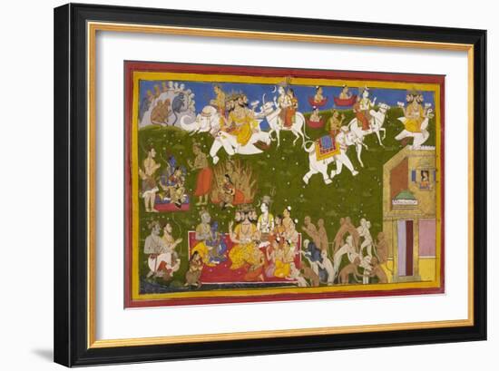 Vindication Of Sita-Sahib Din-Framed Giclee Print