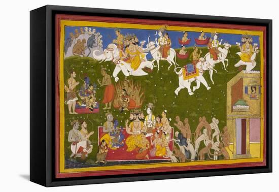 Vindication Of Sita-Sahib Din-Framed Premier Image Canvas