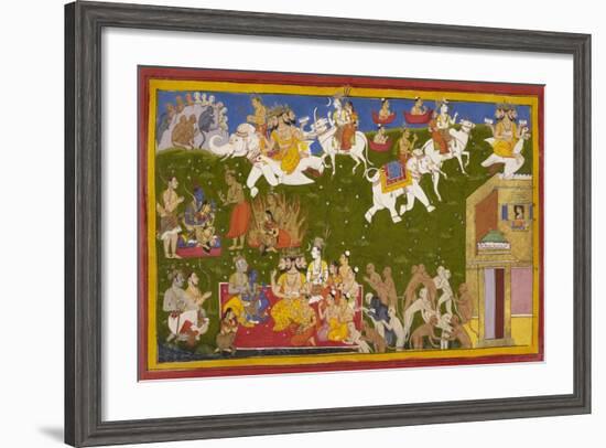 Vindication Of Sita-Sahib Din-Framed Giclee Print