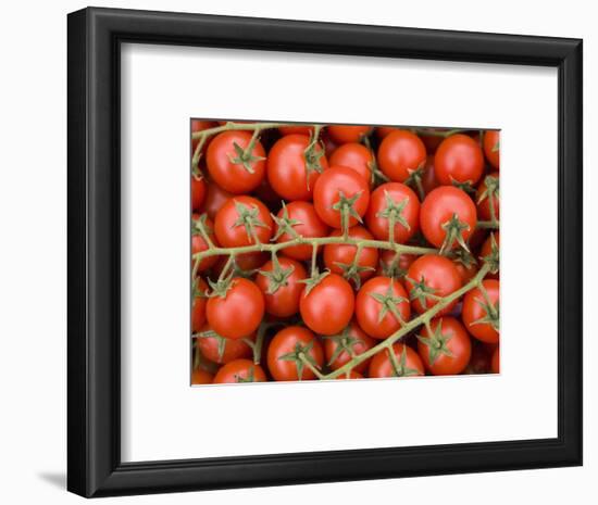 Vine Tomatoes in Street Market, Ortygia, Syracuse, Sicily, Italy, Europe-Martin Child-Framed Photographic Print