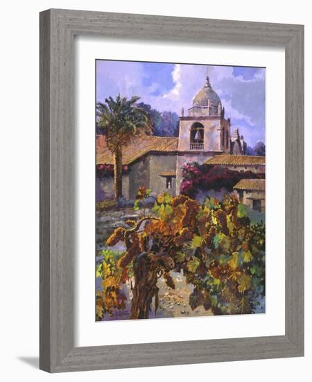 Vineyard at San Miguel-Clif Hadfield-Framed Art Print