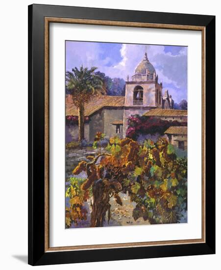 Vineyard at San Miguel-Clif Hadfield-Framed Art Print