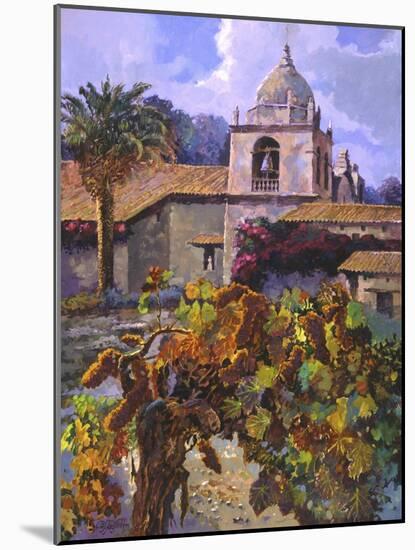 Vineyard at San Miguel-Clif Hadfield-Mounted Art Print